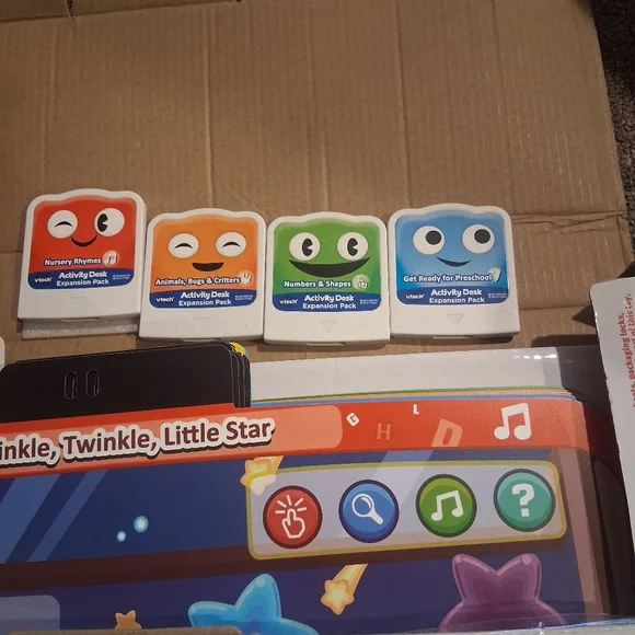 V Tech Learning Desk Pre Kindergarten Expansion Pack - Picture 2 of 5